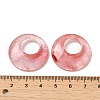 Cherry Quartz Glass Pendants G-T122-76V-3