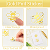 Graduation Caps Gold Foil Self-adhesive Stickers DIY-WH20001-13D-5