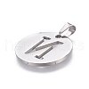 Non-Tarnish 201 Stainless Steel Pendants STAS-L221-33N-2