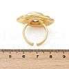 Brass Pave Cubic Zirconia Adjustable Open Cuff Rings for Women RJEW-R032-01G-5