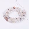 Natural Dendritic Agate Beads Strands G-J376-07-8mm-2