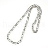 Tarnish Resistant Fashionable 304 Stainless Steel Figaro Chain Necklaces for Men X-STAS-A028-N016P-1