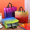 Gorgecraft 12Pcs 4 Colors Non-Woven Reusable Folding Gift Bags with Handle ABAG-GF0001-29B-4