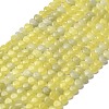 Natural Lemon Jade Beads Strands G-P575-C13-6mm-2