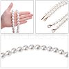 Acrylic Imitation Pearl Beads Bag Handle FIND-PH0015-64-4