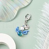 Angel Glass Seed Beads Pendant Decorations HJEW-MZ00109-05-2