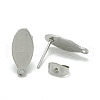Non-Tarnish 304 Stainless Steel Stud Earring Findings STAS-Q225-13A-2