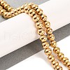 Electroplated Synthetic Non-magnetic Hematite Beads Strands G-H027-C01-04-2