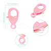 120Pcs 15 Colors Plastic Lobster Claw Clasps KY-CJ0001-46-2