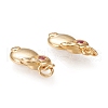 Brass Micro Pave Cubic Zirconia Pendants KK-K246-11G-3
