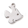 Non-Tarnish 304 Stainless Steel Charms STAS-G287-07P-1