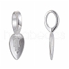Tibetan Style Alloy Glue-on Flat Pad Bails X-TIBEP-AB3348Y-S-1