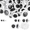   40 sets 4 style Plastic Doll Wiggle Googly Eyes DIY-PH0010-89-1