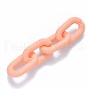Opaque Spray Painted Acrylic Linking Rings X-OACR-S036-006A-I04-2