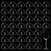 Acrylic Wine Glass Charms AJEW-FG0003-47-1