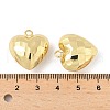 Heart Brass Pendants KK-M327-02C-G-3