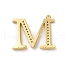 Rack Plating Brass Micro Pave Cubic Zirconia Pendant KK-H449-76G-12-3