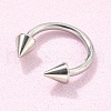 Stainless Steel Nose Septum Rings AJEW-TAC0017-01P-2
