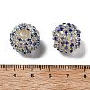 Sparkle Glass Rhinestone Round Beads OACR-S048-01J-3