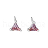 Geometric Triangle Cubic Zirconia Stud Earrings ZJ4184-6-1