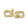 Brass Cubic Zirconia Pendants KK-B047-41G-3