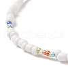 Glass Seed Beaded Necklace for Women NJEW-JN03933-3