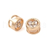Brass Pave Clear Glass Multi-Strand Links KK-B100-009G-2