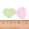 UV Plating Opaque Acrylic Beads OACR-T028-40-3
