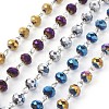 Handmade Electroplate Glass Beaded Chains AJEW-JB00466-1