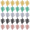 BENECREAT 30Pcs 5 Colors Spray Painted Alloy Pendants FIND-BC0003-26-1