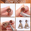 SOFPLATE 50Pcs Wood Stud Earring Finding FIND-SP0001-19A-6