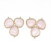 Natural Rose Quartz Chandelier Component Links G-E526-32A-01-1