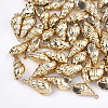Electroplate Spiral Shell Pendants SSHEL-S262-23-1