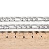 Tarnish Resistant Fashionable 304 Stainless Steel Figaro Chain Necklaces for Men STAS-A028-N017P-2