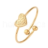304 Stainless Steel Open Cuff Ring for Women RJEW-A071-01D-G-4