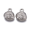 304 Stainless Steel Pendant Rhinestone Settings STAS-F207-10P-1