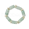 Hematite Beads & Natural Natural Green Aventurine Finger Rings for Women RJEW-JR00873-03-2