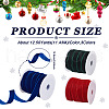 Yilisi 37.5 Yards 3 Colors Christmas Single Face Velvet Ribbon OCOR-YS0001-09-2