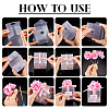 Clear PVC Candy Gift Packaging Boxes with Ribbon & Artificial Flower CON-TAC0001-20E-6