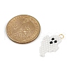 Halloween Theme Cylinder Glass Seed Beads PALLOY-MZ00772-3