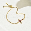 Fashion Brass Box Chain Slider Bracelets FA9198-2-1