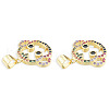 Brass Micro Pave Cubic Zirconia Pendants KK-N227-118-4