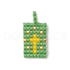 Glass Seed Bead Pendants PALLOY-MZ00244-2