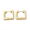 Rack Plating Brass Square Hinged Hoop Earrings for Women EJEW-F302-04G-1