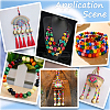 Gorgecraft 1200Pcs Dyed Natural Wood Beads WOOD-GF0002-13C-5