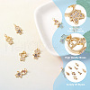 Fashewelry 16Pcs 8 Style Brass Micro Pave Mixed Color Cubic Zirconia Pendants ZIRC-FW0001-03-4