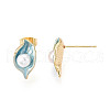 Mother's Day Jewellery Brass Natural Pearl Stud Earrings PEAR-N020-06R-2