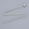 Brass Cable Chain Necklace SW028-S-A-1