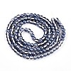 Baking Painted Transparent Glass Beads Strands DGLA-N011-6mm-08-2