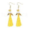 Angel 304 Stainless Steel Dangle Earrings EJEW-MZ00409-01-2